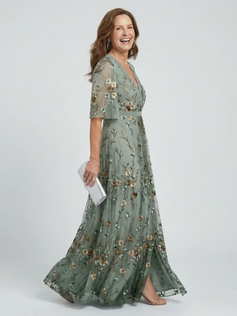 Valeria Zampieri™ Elegant Floral Maxi Dress for Effortless Style