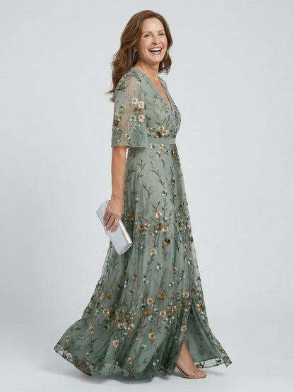 Valeria Zampieri™ Elegant Floral Maxi Dress for Effortless Style