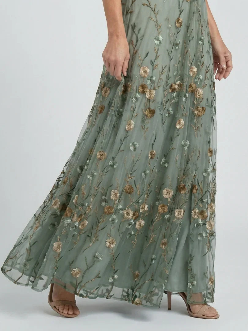 Valeria Zampieri™ Elegant Floral Maxi Dress for Effortless Style