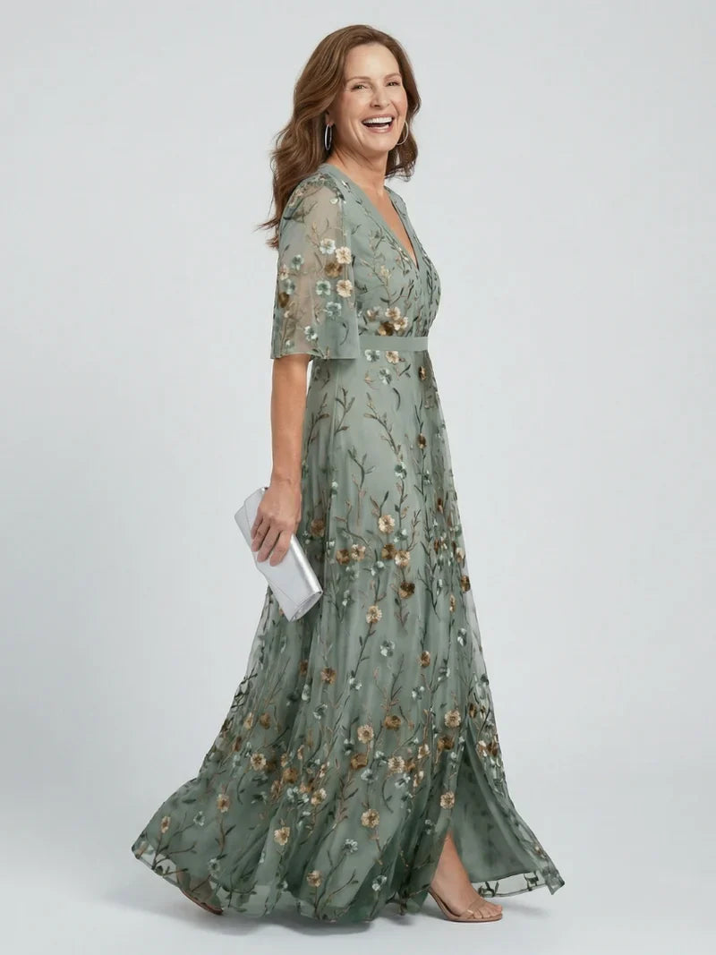 Valeria Zampieri™ Elegant Floral Maxi Dress for Effortless Style