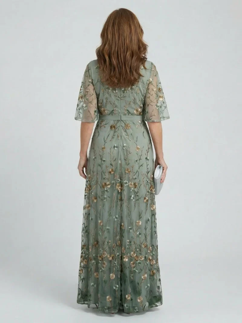 Valeria Zampieri™ Elegant Floral Maxi Dress for Effortless Style