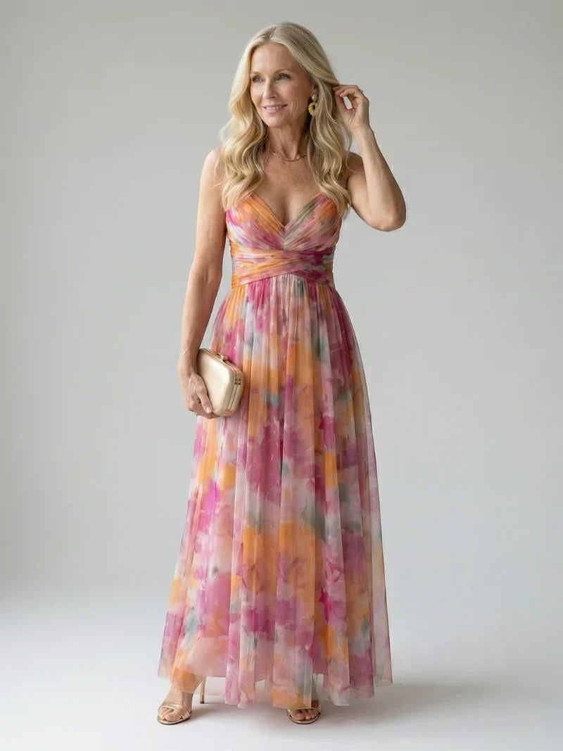Valeria Zampieri™ Elegant Floral Maxi Dress for Effortless Style