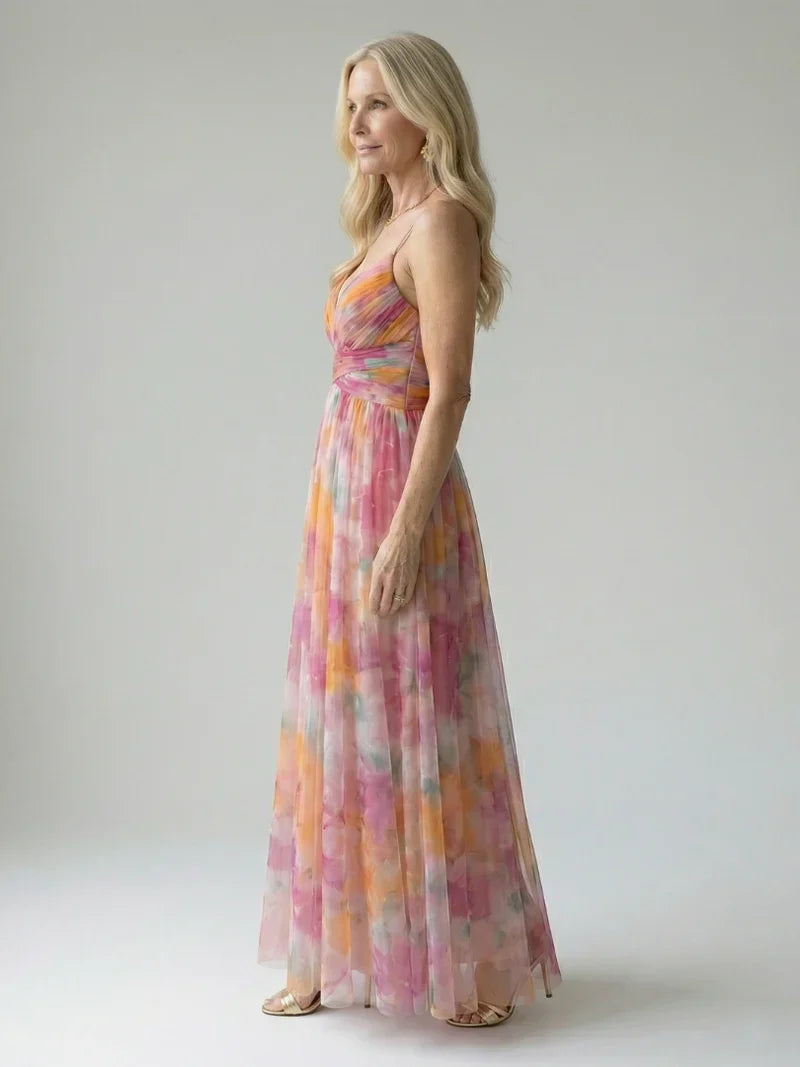 Valeria Zampieri™ Elegant Floral Maxi Dress for Effortless Style