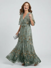 Valeria Zampieri™ Elegant Floral Maxi Dress for Effortless Style