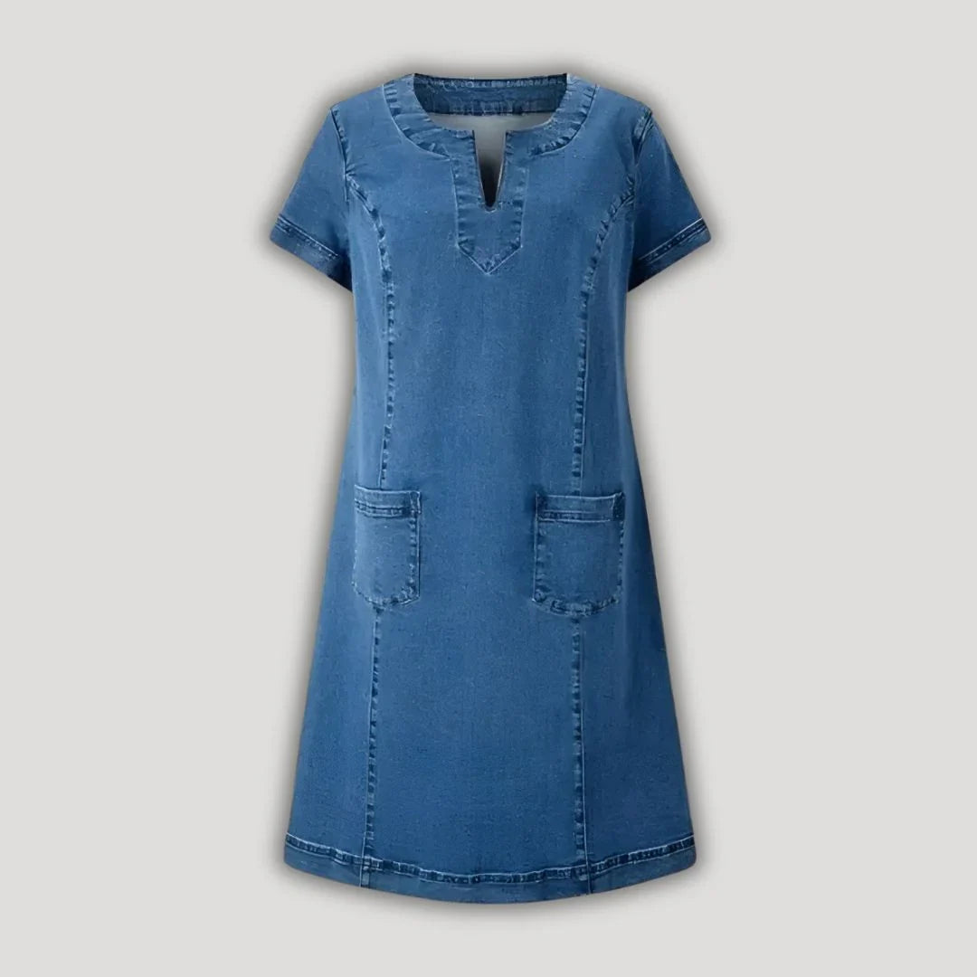 Vanda Fornaciari™ Short Sleeve V Neck Top for Effortless Style