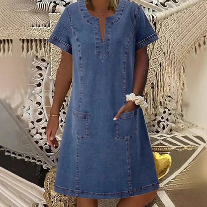 Vanda Fornaciari™ Short Sleeve V Neck Top for Effortless Style