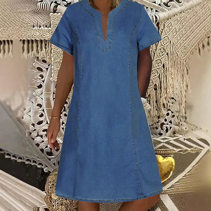 Vanda Fornaciari™ Short Sleeve V Neck Top for Effortless Style