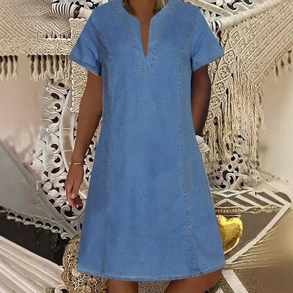 Vanda Fornaciari™ Short Sleeve V Neck Top for Effortless Style