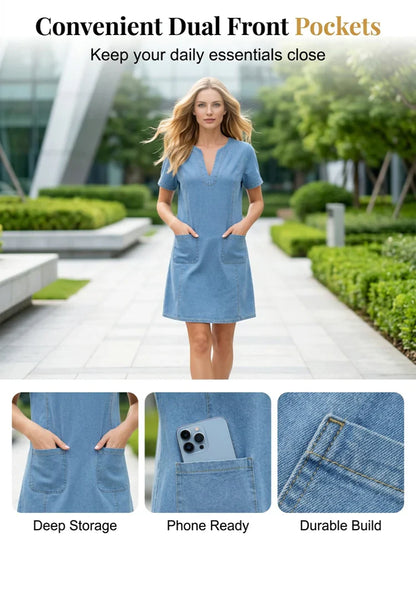 Vanda Fornaciari™ Short Sleeve V Neck Top for Effortless Style
