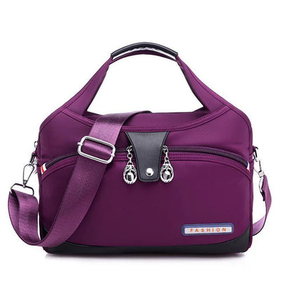 VaultChic Elegant Anti-Theft Tote Bag - front view showcasing secure zipper design
