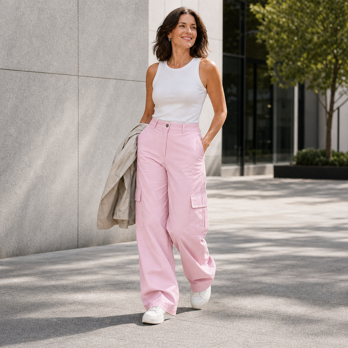 Velia Corsi™ Soft-Touch Cargo Trousers for Everyday Comfort
