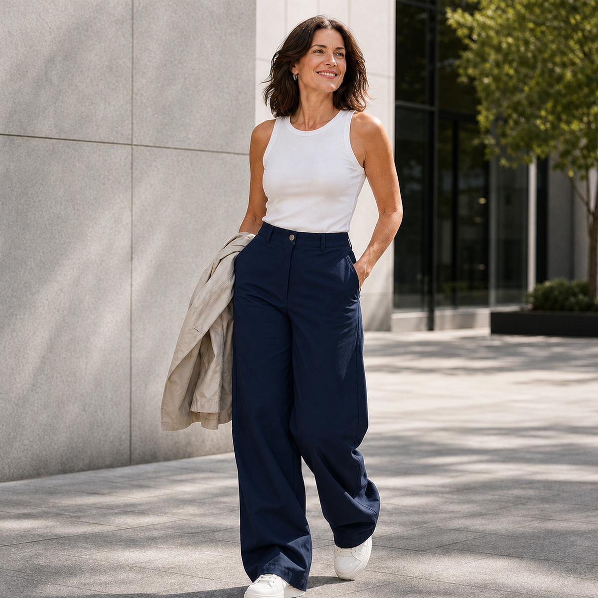 Velia Corsi™ Soft-Touch Cargo Trousers for Everyday Comfort