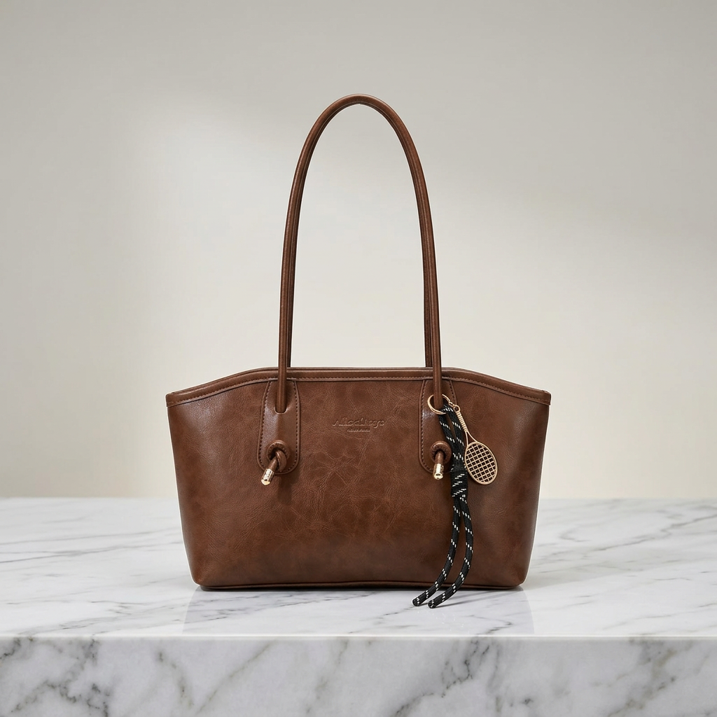 Velour Muse™ Chic Retro Leather Shoulder Bag