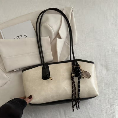 Velour Muse™ Chic Retro Leather Shoulder Bag