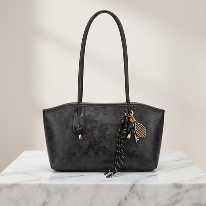 Velour Muse™ Chic Retro Leather Shoulder Bag