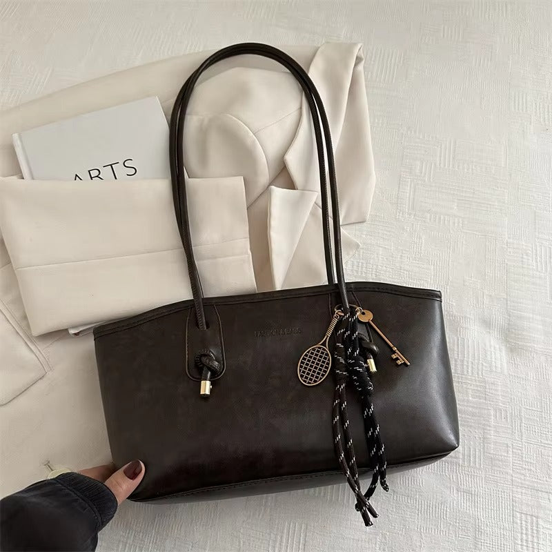 Velour Muse™ Chic Retro Leather Shoulder Bag
