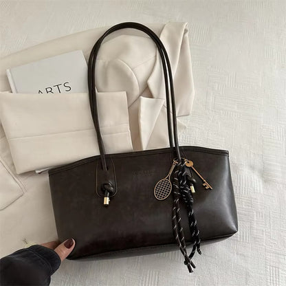 Velour Muse™ Chic Retro Leather Shoulder Bag