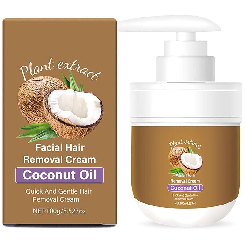 Velourashe Coconut Oil Facial & Body Hair Removal Cream - main product view