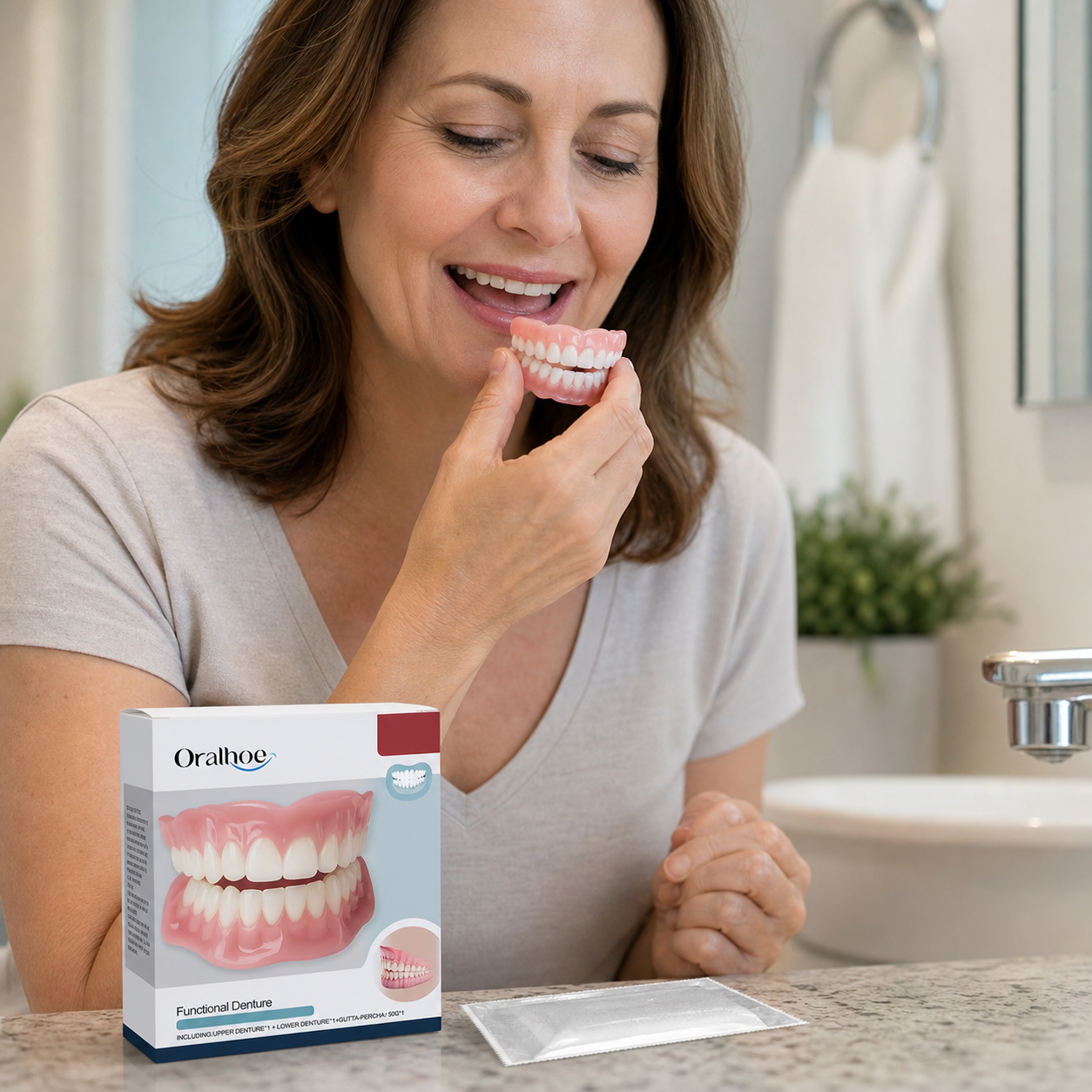 VelvetDent Pro™ Soft Silicone Denture Cushion for Secure Fit