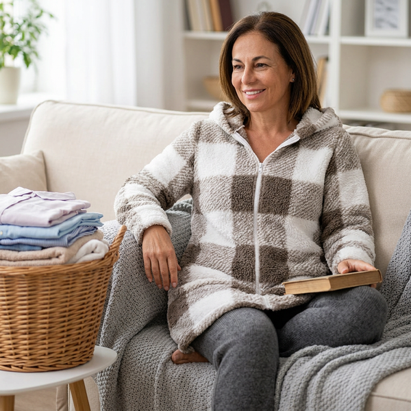 Venturina Casagrande™ Hooded Plaid Jacket for Effortless Warmth