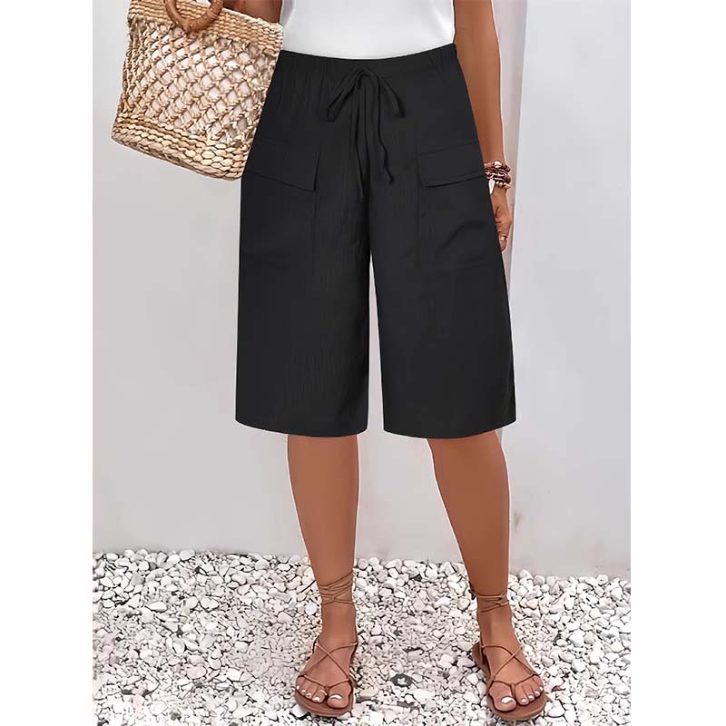 Vera Fortini™ Breathable Drawstring Capri Shorts