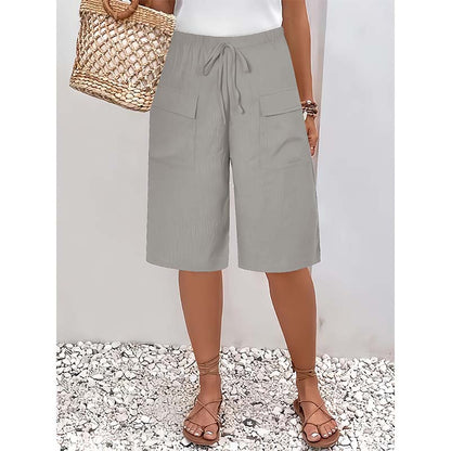 Vera Fortini™ Breathable Drawstring Capri Shorts