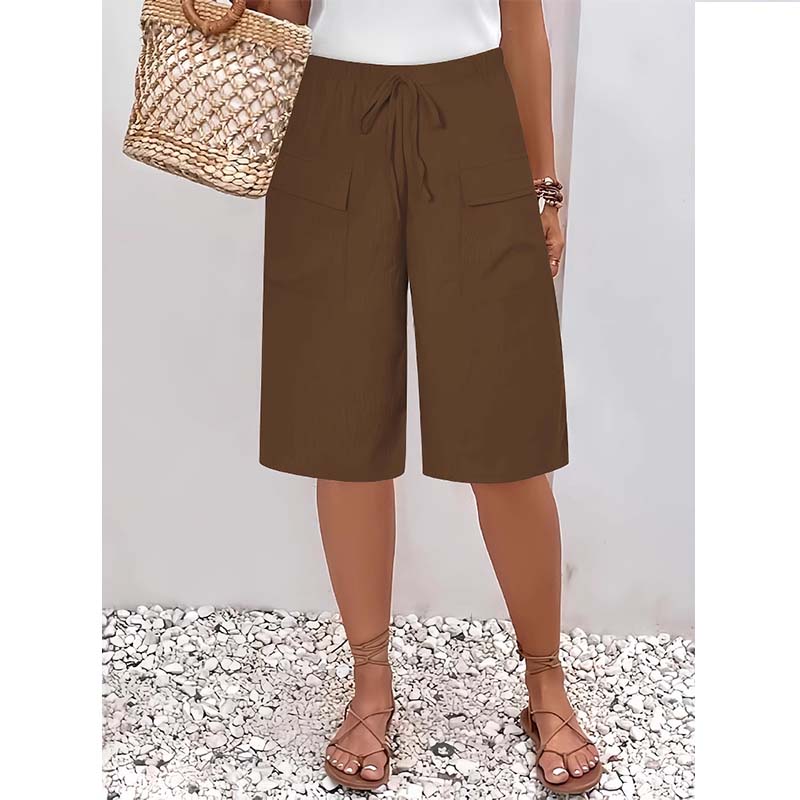 Vera Fortini™ Breathable Drawstring Capri Shorts