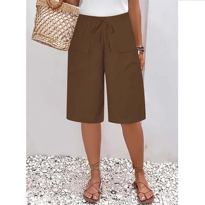 Vera Fortini™ Breathable Drawstring Capri Shorts