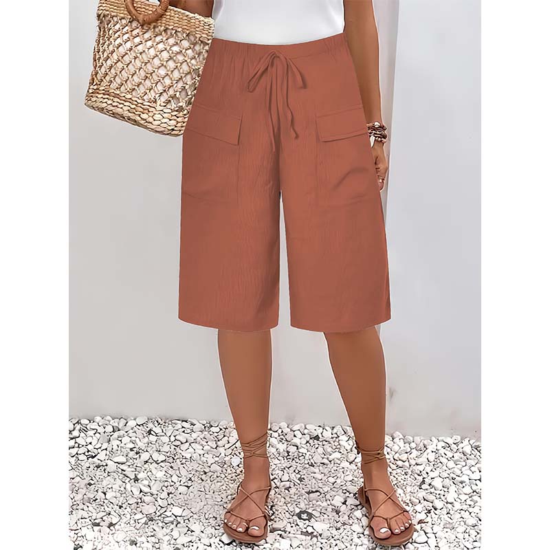 Vera Fortini™ Breathable Drawstring Capri Shorts