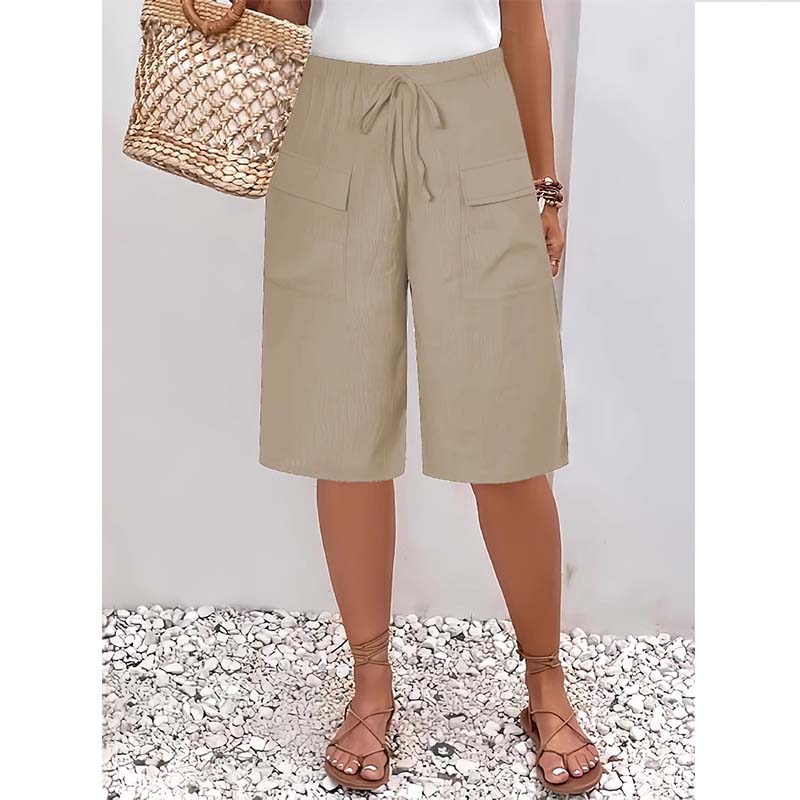 Vera Fortini™ Breathable Drawstring Capri Shorts
