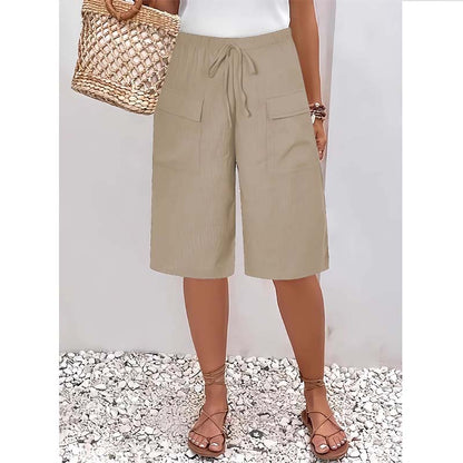 Vera Fortini™ Breathable Drawstring Capri Shorts
