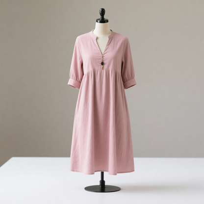 Veronica Vitale™ Effortless Midi Dress with Pockets
