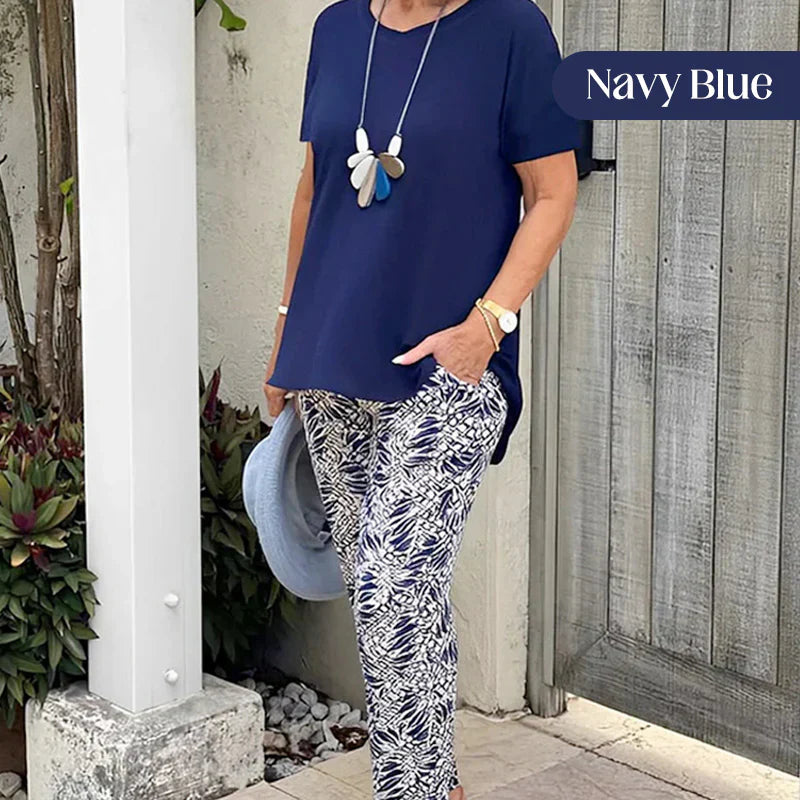 Vincenza Fossati™ Coordinated Two-Piece Set for Effortless Style