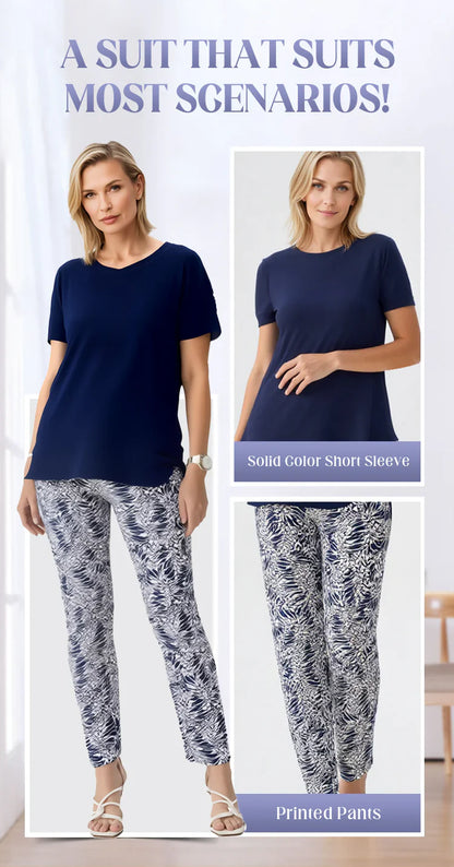 Vincenza Fossati™ Coordinated Two-Piece Set for Effortless Style
