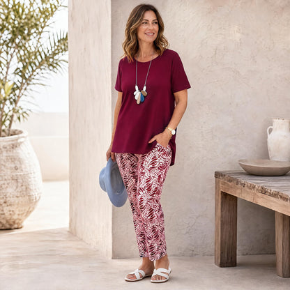 Vincenza Fossati™ Coordinated Two-Piece Set for Effortless Style
