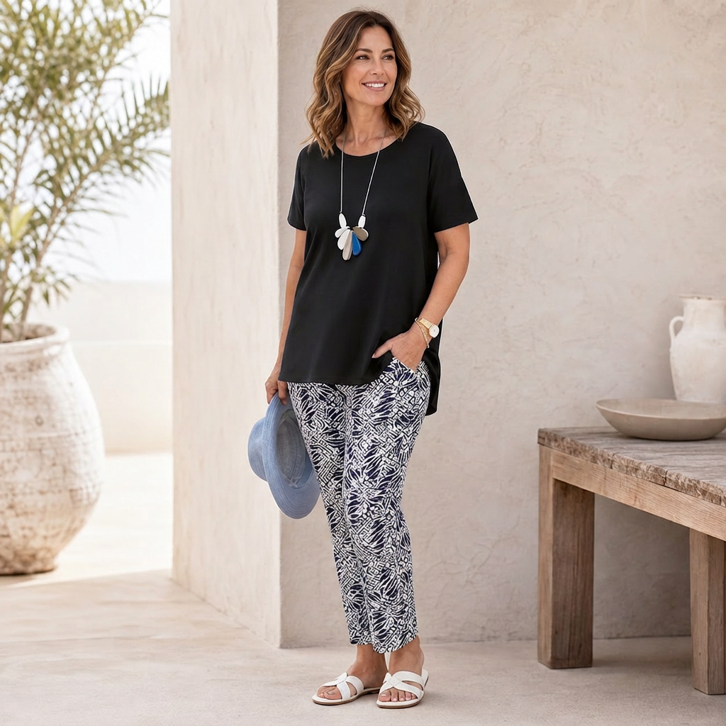 Vincenza Fossati™ Coordinated Two-Piece Set for Effortless Style