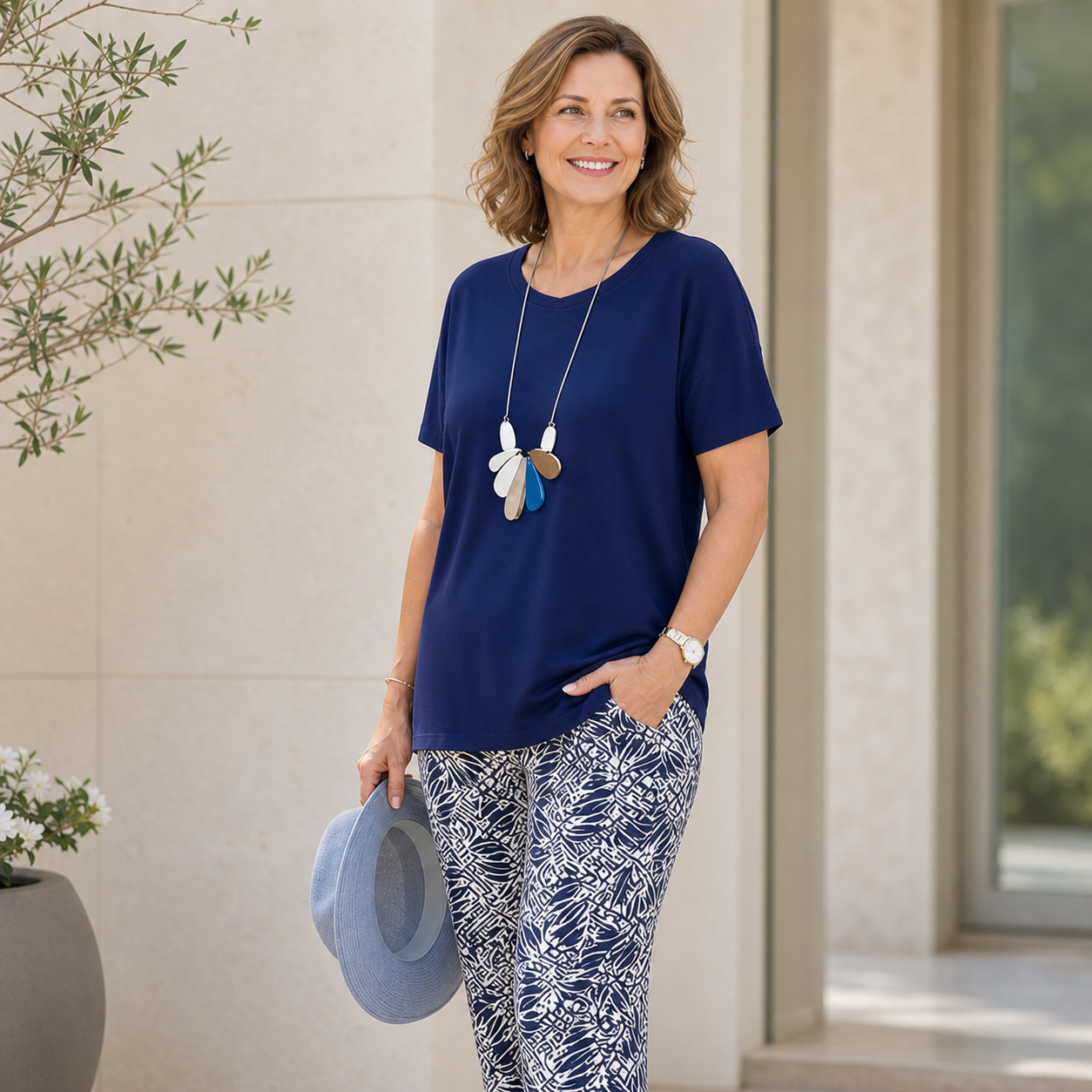 Vincenza Fossati™ Coordinated Two-Piece Set for Effortless Style