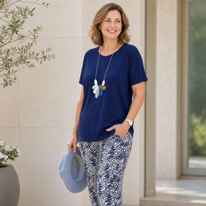 Vincenza Fossati™ Coordinated Two-Piece Set for Effortless Style