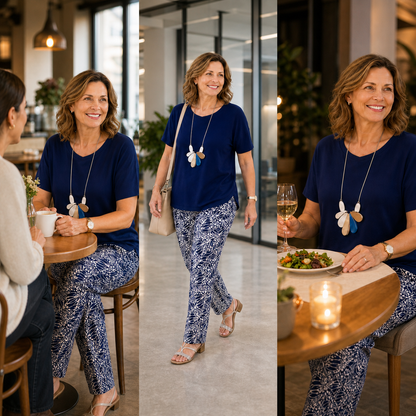 Vincenza Fossati™ Coordinated Two-Piece Set for Effortless Style