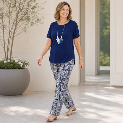 Vincenza Fossati™ Coordinated Two-Piece Set for Effortless Style