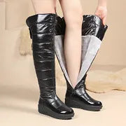 Violetta Spadaro™ Cozy Winter Boots with Elegant Bow