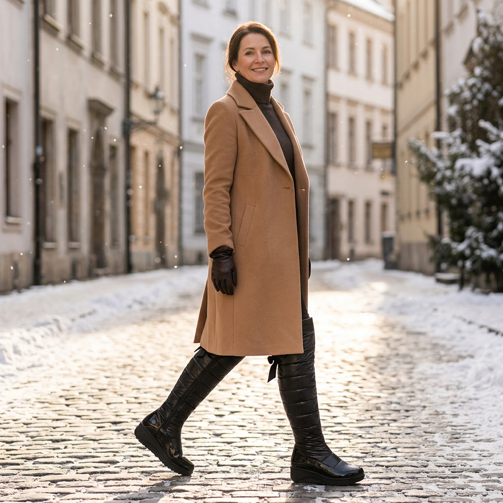 Violetta Spadaro™ Cozy Winter Boots with Elegant Bow
