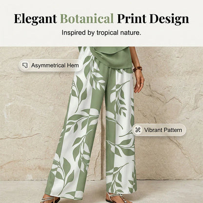 Vittoria Frangipane™ Leaf Print Two-Piece Vacation Set