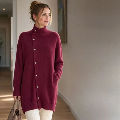 Vittorina Pastore™ Long Turtleneck Sweater for Cozy Everyday Style