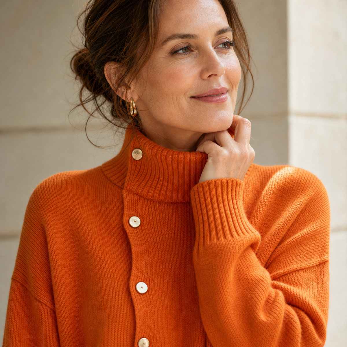 Vittorina Pastore™ Long Turtleneck Sweater for Cozy Everyday Style
