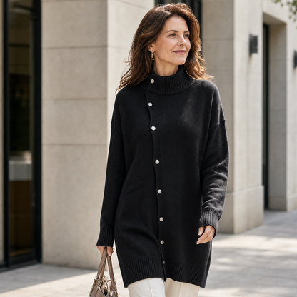 Vittorina Pastore™ Long Turtleneck Sweater for Cozy Everyday Style