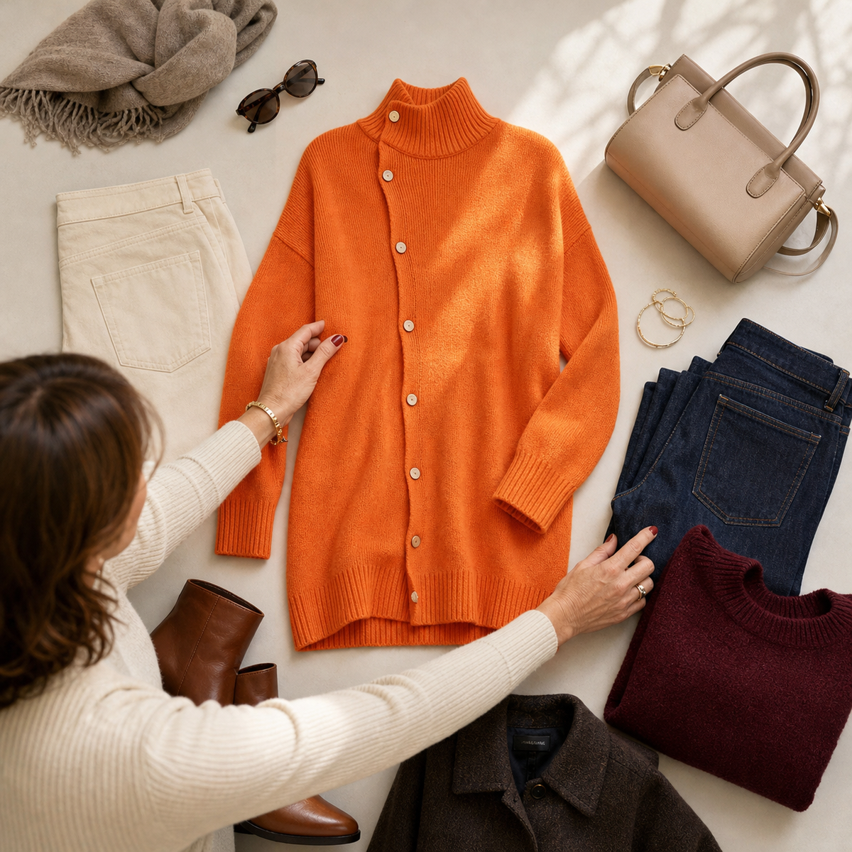 Vittorina Pastore™ Long Turtleneck Sweater for Cozy Everyday Style