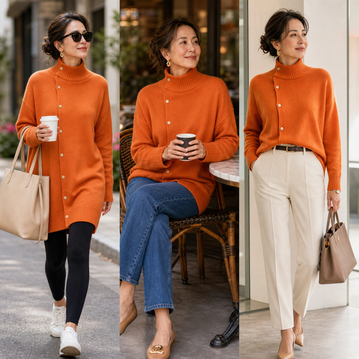 Vittorina Pastore™ Long Turtleneck Sweater for Cozy Everyday Style