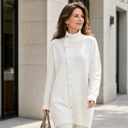 Vittorina Pastore™ Long Turtleneck Sweater for Cozy Everyday Style