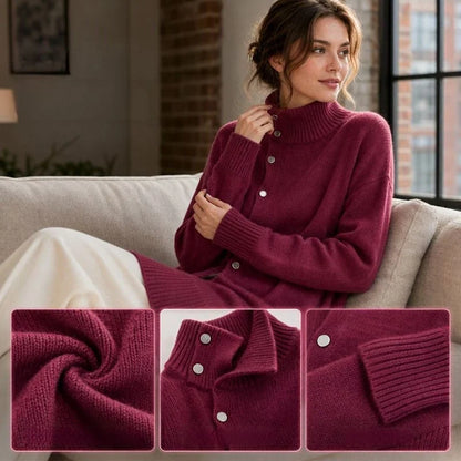 Vittorina Pastore™ Long Turtleneck Sweater for Cozy Everyday Style